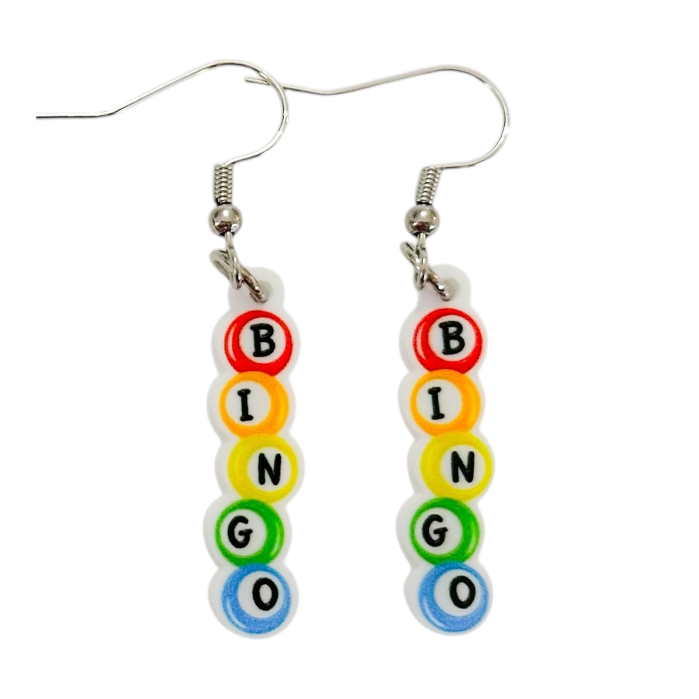 Bingo Night Bingo Balls Earrings