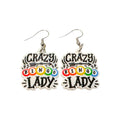 Crazy Bingo Lady Earrings