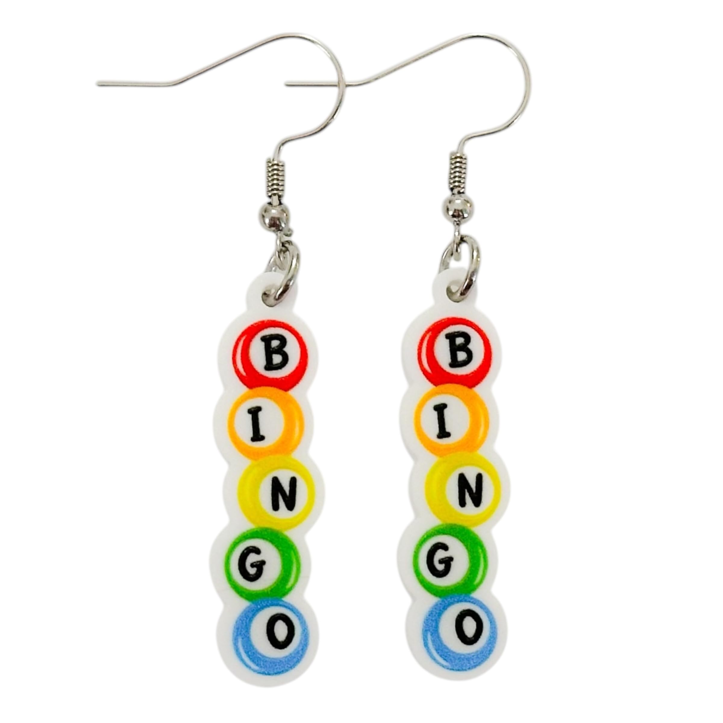 Bingo Night Bingo Balls Earrings