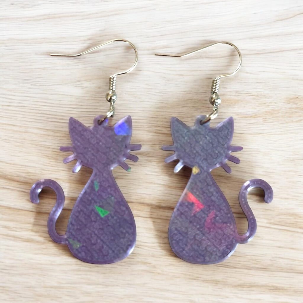 3D Print Cat Statement Earrings