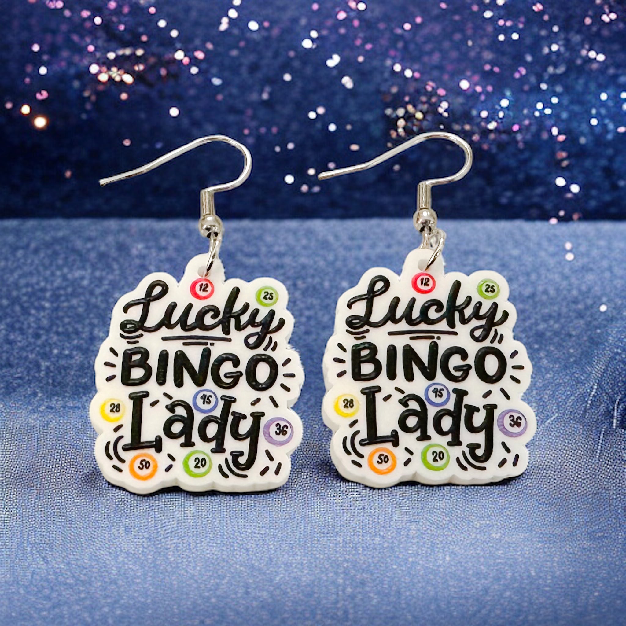 Lucky Bingo Lady Earrings