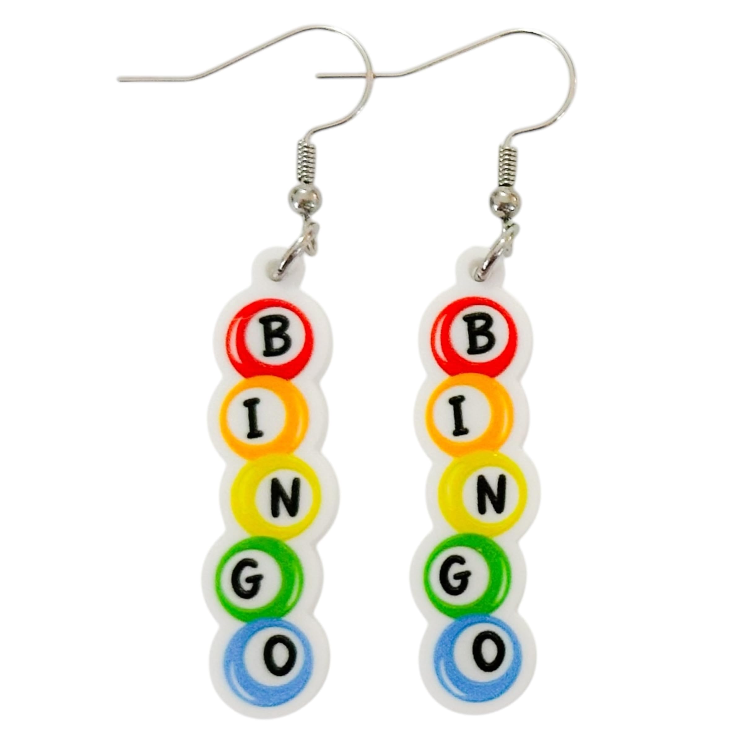 Bingo Night Bingo Balls Earrings