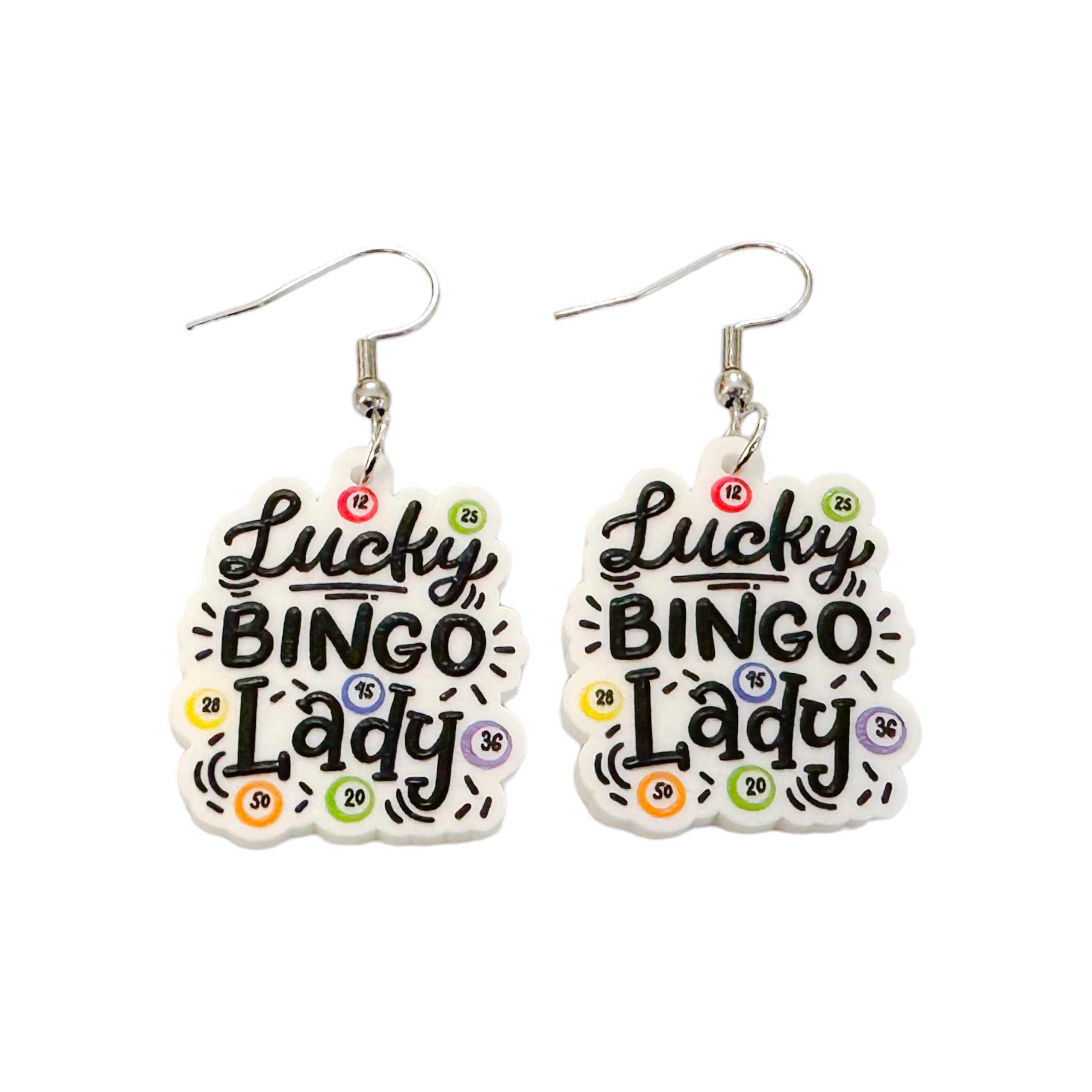 Lucky Bingo Lady Earrings