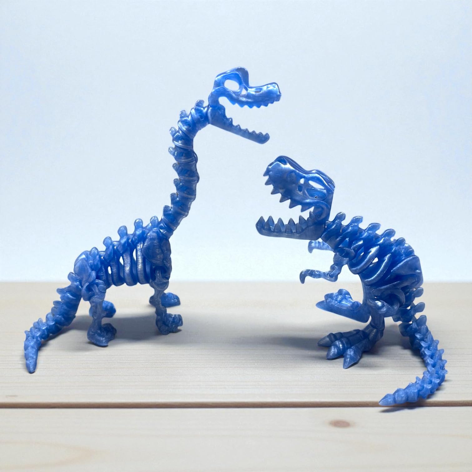 Flexi Factory 2 Piece Dinosaur 3D Printed Glow in The Dark Set