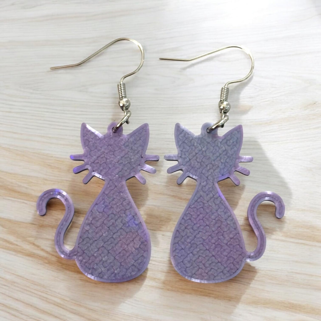 3D Print Cat Statement Earrings