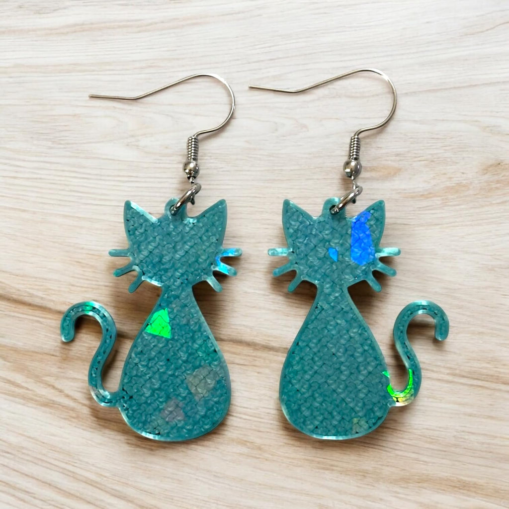 3D Print Cat Statement Earrings